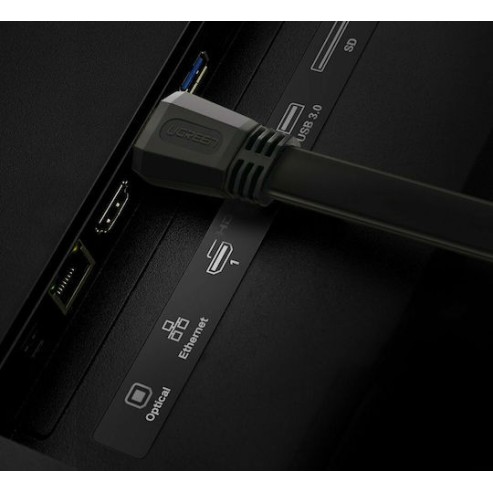 Ugreen HDMI 2.0 Braided Cable HDMI male - HDMI male 3m Μαύρο (50820)