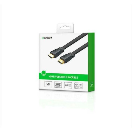 Ugreen ED015 HDMI 2.0 Flat Cable HDMI male - HDMI male 2m Μαύρο (70159)