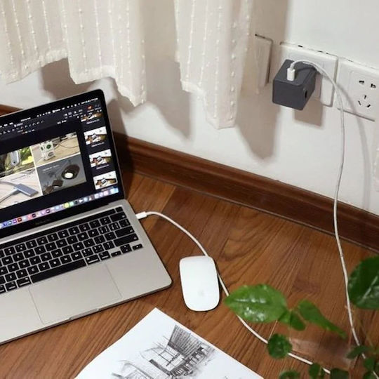 Allocacoc - USB Cube Original - USB A+C - 65W - Γκρι DH1253GY/EUPD65