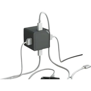 Allocacoc - USB Cube Original - USB A+C - 65W - Γκρι DH1253GY/EUPD65