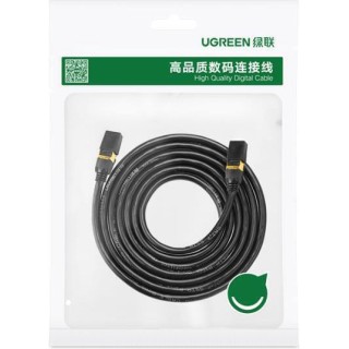 Ugreen S/FTP Cat.7 Καλώδιο Δικτύου Ethernet 15m Μαύρο 1τμχ 11274