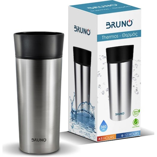 Bruno BRN-0068 Ποτήρι Θερμός Ασημί 360ml