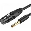Ugreen Cable XLR female - 6.3mm male Μαύρο 2m (20719)
