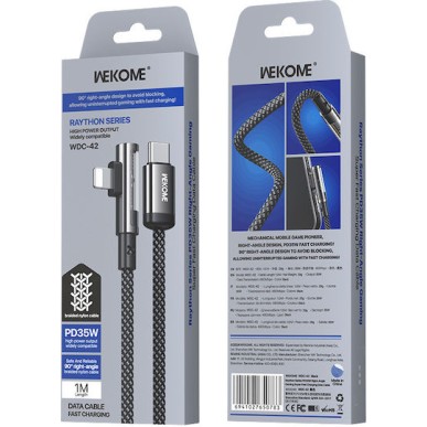 WK USB-C to Lightning Cable 35W Γκρι 1m (250849)