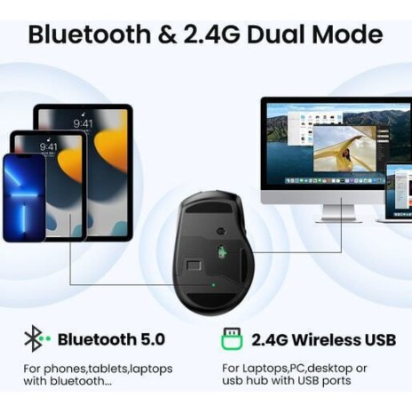 Ugreen MU006 90855 Ασύρματο Ποντίκι Μαύρο Ugreen MU006 90855 Ασύρματο Ποντίκι Μαύρο