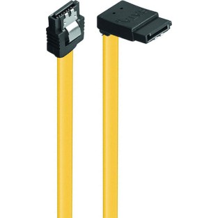 Powertech CAB-W028 SATA3 7pin σε 7pin 90° 0.5m