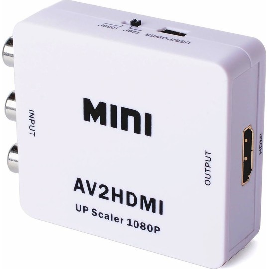 Powertech Converter RCA female to HDMI female White 1pcs CAB-H119