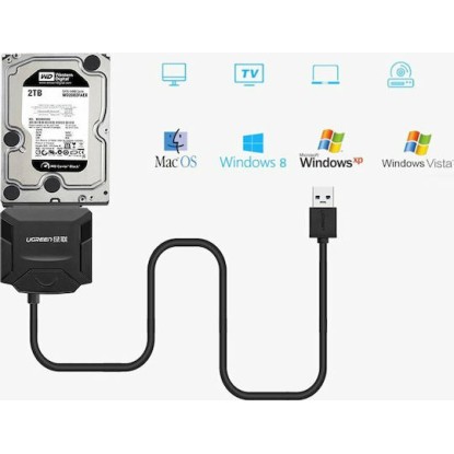 UGREEN Μετατροπέας USB 3.0 σε 2,5''/3,5'' CR108 20611