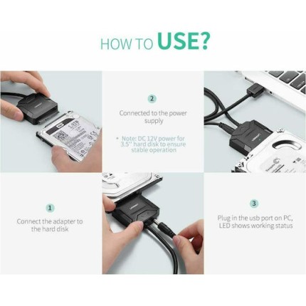 UGREEN Μετατροπέας USB 3.0 σε 2,5''/3,5'' CR108 20611