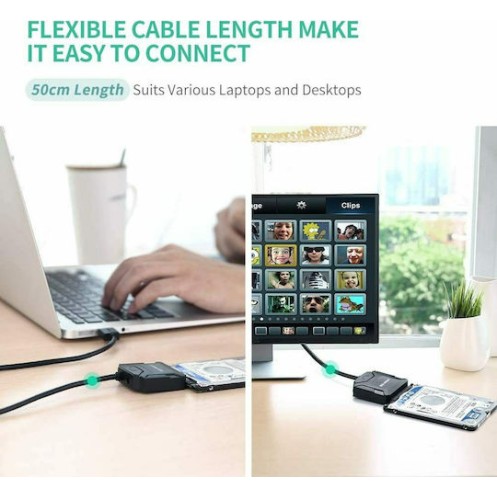 UGREEN Μετατροπέας USB 3.0 σε 2,5''/3,5'' CR108 20611