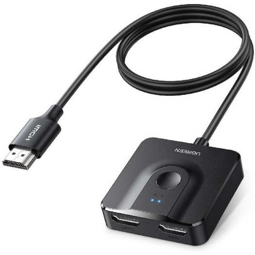 UGREEN HDMI Switch Αμφίδρομο 2 θέσεων CM311 70607 4K/60Hz