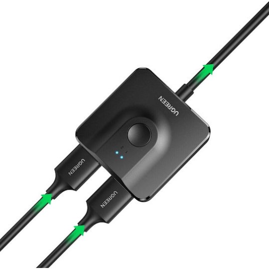 UGREEN HDMI Switch Αμφίδρομο 2 θέσεων CM311 70607 4K/60Hz