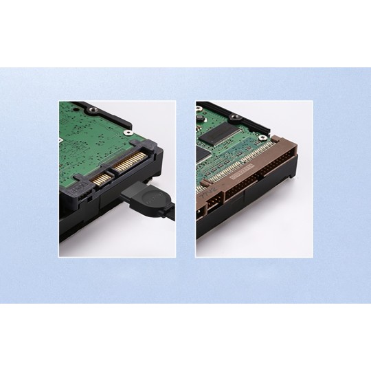 Ugreen 7-Pin SATA III - 7-Pin SATA III Cable 50cm Μαύρο 30796