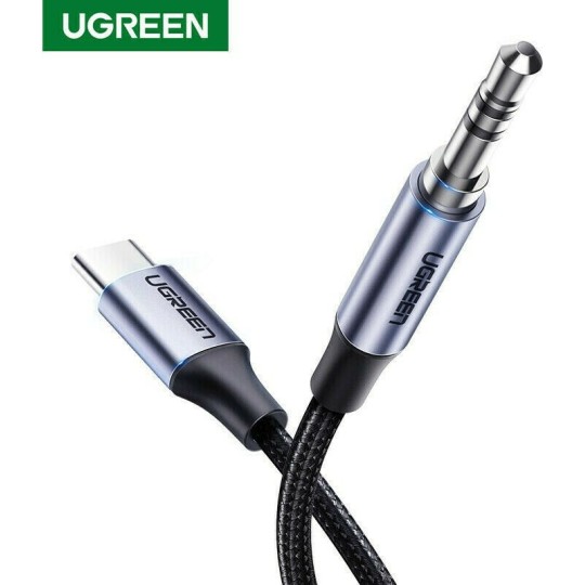 Ugreen AV143 Braided USB 2.0 Cable USB-C male 3.5mm Γκρι 1m (30633)
