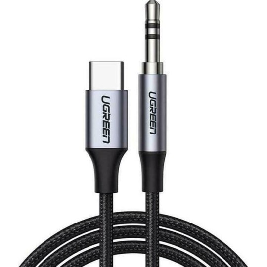 Ugreen AV143 Braided USB 2.0 Cable USB-C male 3.5mm Γκρι 1m (30633)