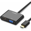 UGREEN Μετατροπέας HDMI σε VGA/HDMI CM101 40744