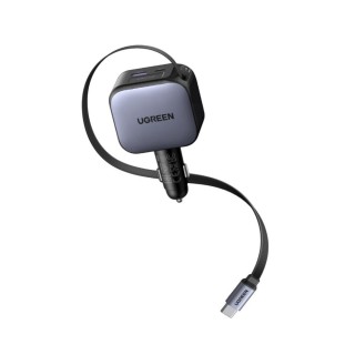 UGREEN EC602 55212B Φορτιστής Αυτοκινήτου 60W 2 Θέσεων με USB-C 30W Γκρί