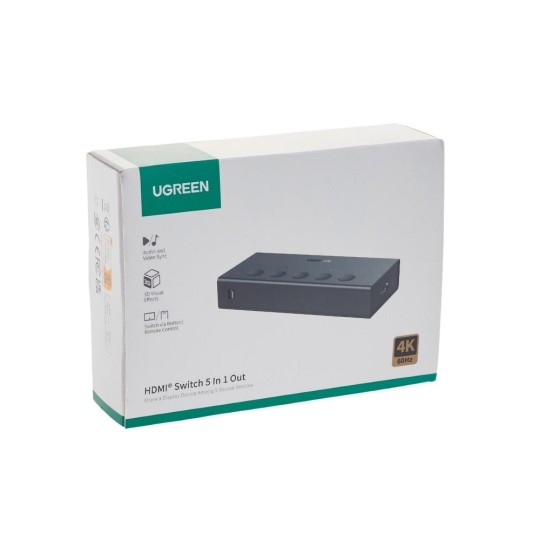 UGREEN CM568 90512 HDMI Switch 5 θέσεων 4K/60Hz