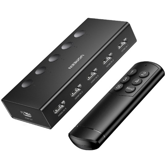 UGREEN CM568 90512 HDMI Switch 5 θέσεων 4K/60Hz