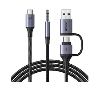 UGREEN CM772 45009 Αντάπτορας ήχου USB-C σε 3.5mm και 1xUSB-C/USB M/M