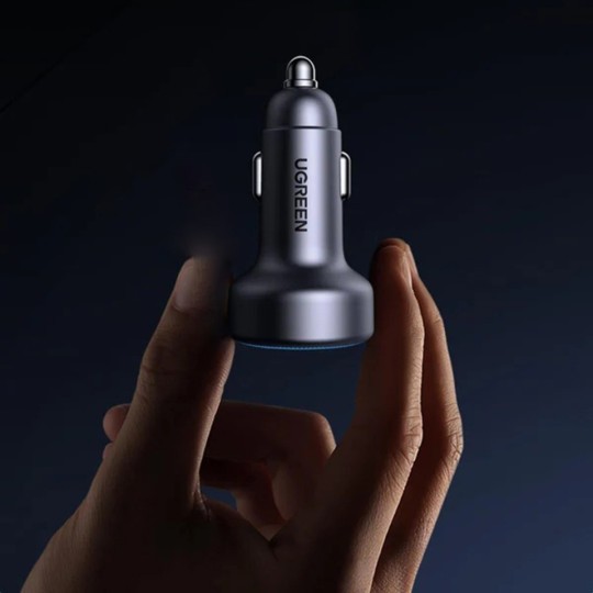 UGREEN EC307 45843 Φορτιστής Αυτοκινήτου 30W 3 Θέσεων Γκρί