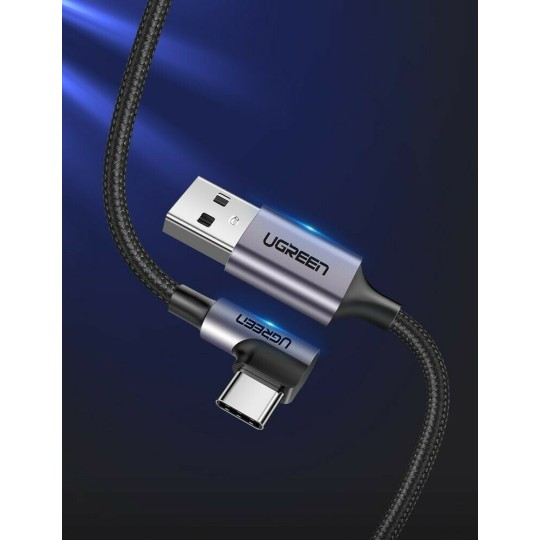 UGREEN US284 50942 Καλώδιο Φόρτισης USB σε USB-C 2m Γκρί