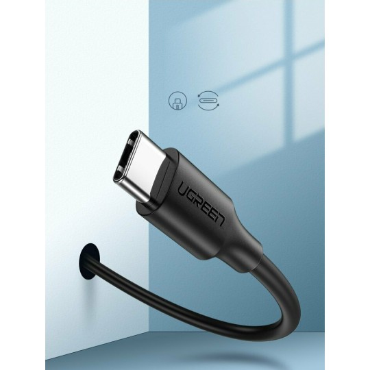 UGREEN US287 60118 Καλώδιο Φόρτισης USB σε USB-C 2m Μαύρο