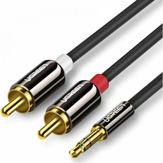 UGREEN AV116 10584 Καλώδιο Ήχου 3.5mm σε 2xRCA M/M 2m Μαύρο