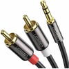 UGREEN AV116 10584 Καλώδιο Ήχου 3.5mm σε 2xRCA M/M 2m Μαύρο