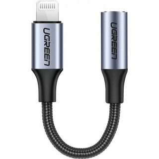 UGREEN US211 30756 Αντάπτορας Lightning σε 3.5mm M/F Μαύρο