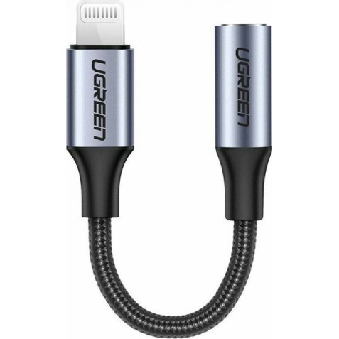 UGREEN US211 30756 Αντάπτορας Lightning σε 3.5mm M/F Μαύρο