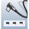 UGREEN US284 50941 Καλώδιο Φόρτισης USB σε USB-C 1m Γκρί