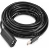 UGREEN US121 10321 Καλώδιο USB 2.0 Repeater 10m Μαύρο