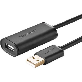UGREEN US121 10321 Καλώδιο USB 2.0 Repeater 10m Μαύρο