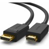 UGREEN DP101 10203 Καλώδιο DP σε HDMI M/M 4K/30Hz 3m Μαύρο