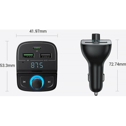 UGREEN CD229 80910 FM Transmitter με BΤ και φορτιστής αυτοκινήτου