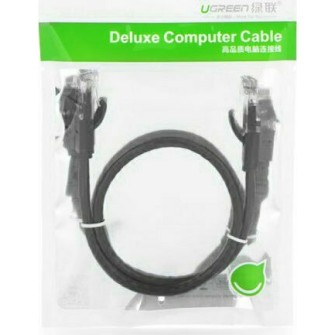 UGREEN NW101 50186 Καλώδιο Δικτύου UTP CAT6 3m Flat Pure Copper Μαύρο