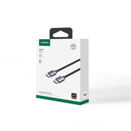 UGREEN DP120 25903 Καλώδιο DP 1.4 M/M 8K/60Hz 1m Μαύρο