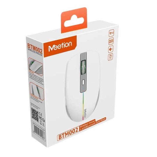 Meetion BTM002 Ασύρματο Ποντίκι Bluetooth (Γκρι)