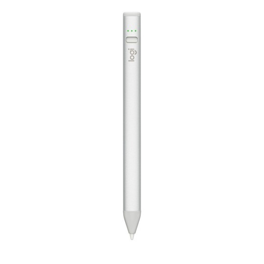 Logitech Crayon Ψηφιακή Γραφίδα Αφής για iPad Ασημί 914-000074