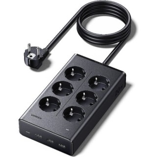 Ugreen 75141 Πολύπριζο 6 Θέσεων με 3 USB-A, USB-C και Καλώδιο 1.5m Ugreen 75141 Πολύπριζο 6 Θέσεων με 3 USB-A, USB-C και Καλώδιο 1.5m