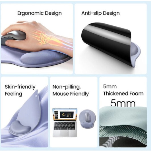 Mousepad Gel Wrist Rest Ugreen Lp668 25243 Green