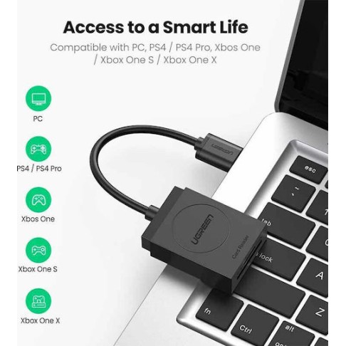 UGREEN CR127 20250 Card Reader USB SD/TF Μαύρο UGREEN CR127 20250 Card Reader USB SD/TF Μαύρο