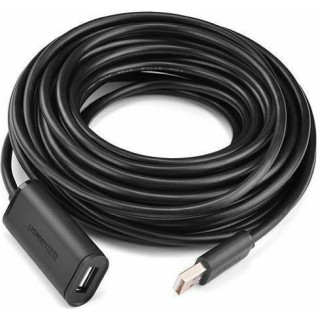 UGREEN US121 Καλώδιο USB 2.0 Repeater 10319 5m Μαύρο
