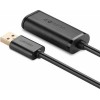 UGREEN US121 Καλώδιο USB 2.0 Repeater 10319 5m Μαύρο
