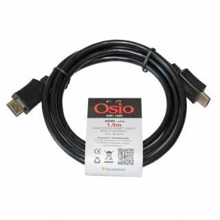 Osio HDMI 1.4 High Speed 1080p 120Hz Cable HDMI Male - HDMI Male 1.5m Black