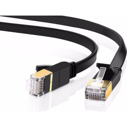 Ugreen NW106 Flat U/FTP (STP) Cat.7 Καλώδιο Δικτύου Ethernet 5m (11263) Μαύρο