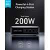 Anker Charging Stand GaN with 2 USB-A Ports and 4 USB-C Ports 200W Gray