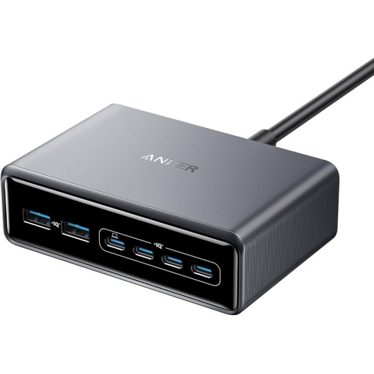 Anker Charging Stand GaN with 2 USB-A Ports and 4 USB-C Ports 200W Gray
