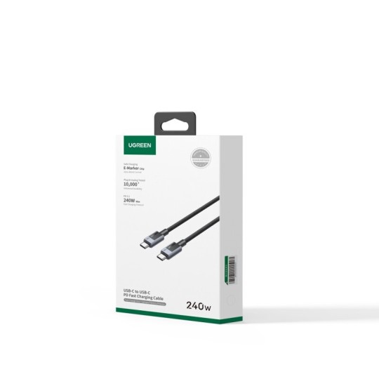 UGREEN L513 45068 Καλώδιο Φόρτισης USB-C σε USB-C PD 240W 2m Γκρί